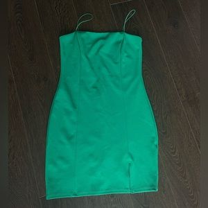 Body con green dress